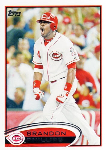 #508 Brandon Phillips - Cincinnati Reds - 2012 Topps Baseball