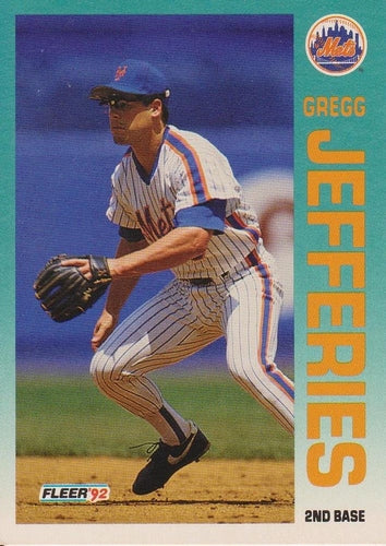 #508 Gregg Jefferies - New York Mets - 1992 Fleer Baseball