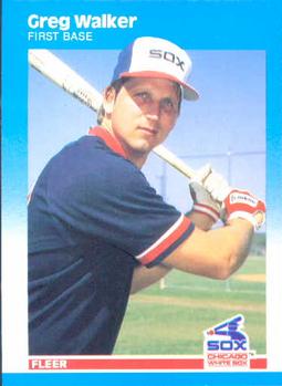 #508 Greg Walker - Chicago White Sox - 1987 Fleer Baseball