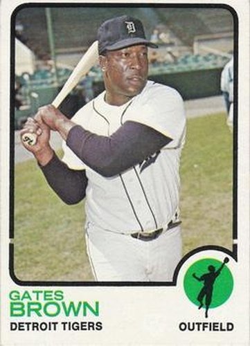 #508a Gates Brown - Detroit Tigers - 1973 Topps Baseball