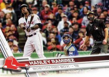 #508a Hanley Ramirez - Boston Red Sox - 2017 Topps Baseball