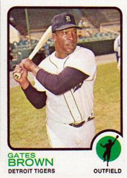 #508b Gates Brown - Detroit Tigers - 1973 Topps Baseball