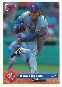 #509 Kenny Rogers - Texas Rangers - 1993 Donruss Baseball