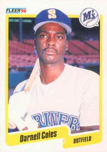 #509 Darnell Coles - Seattle Mariners - 1990 Fleer USA Baseball