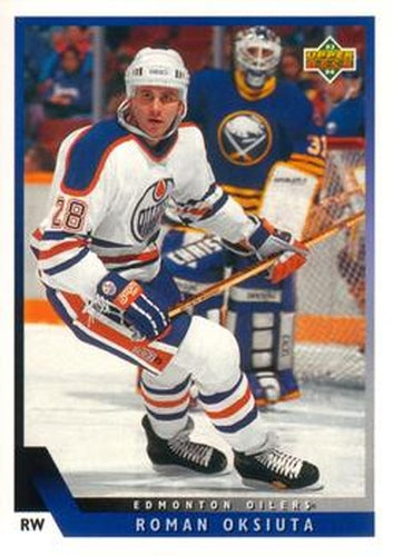 #509 Roman Oksiuta - Edmonton Oilers - 1993-94 Upper Deck Hockey