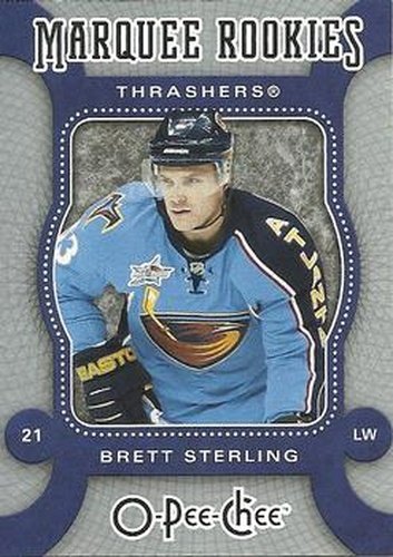 #509 Brett Sterling - Atlanta Thrashers - 2007-08 O-Pee-Chee Hockey