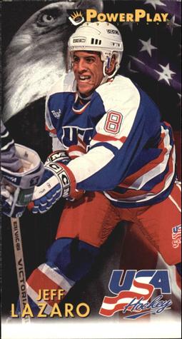 #509 Jeff Lazaro - USA - 1993-94 Fleer PowerPlay Hockey