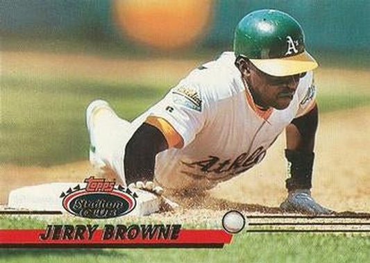 #509 Jerry Browne - Oakland Athletics - 1993 Stadium Club Baseball