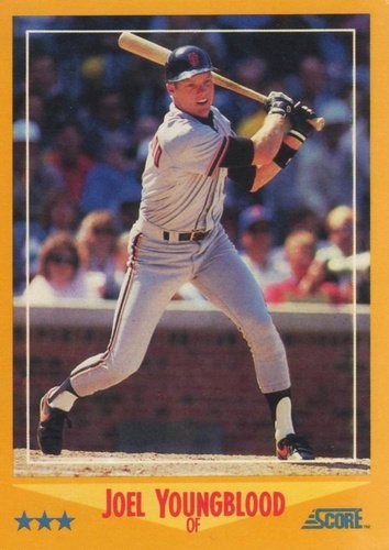 #509 Joel Youngblood - San Francisco Giants - 1988 Score Baseball