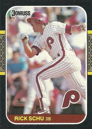 #509 Rick Schu - Philadelphia Phillies - 1987 Donruss Baseball