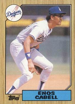 #509 Enos Cabell - Los Angeles Dodgers - 1987 Topps Baseball