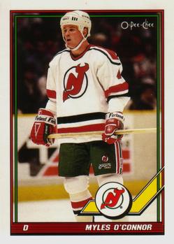 #509 Myles O'Connor - New Jersey Devils - 1991-92 O-Pee-Chee Hockey