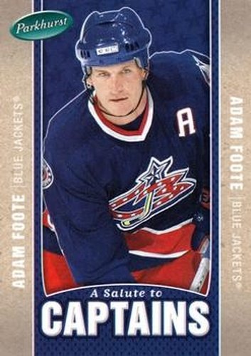 #509 Adam Foote - Columbus Blue Jackets - 2005-06 Parkhurst Hockey