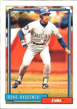 #509 Doug Dascenzo - Chicago Cubs - 1992 O-Pee-Chee Baseball