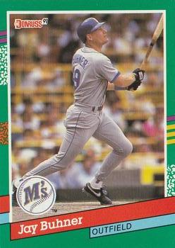 #509 Jay Buhner - Seattle Mariners - 1991 Donruss Baseball