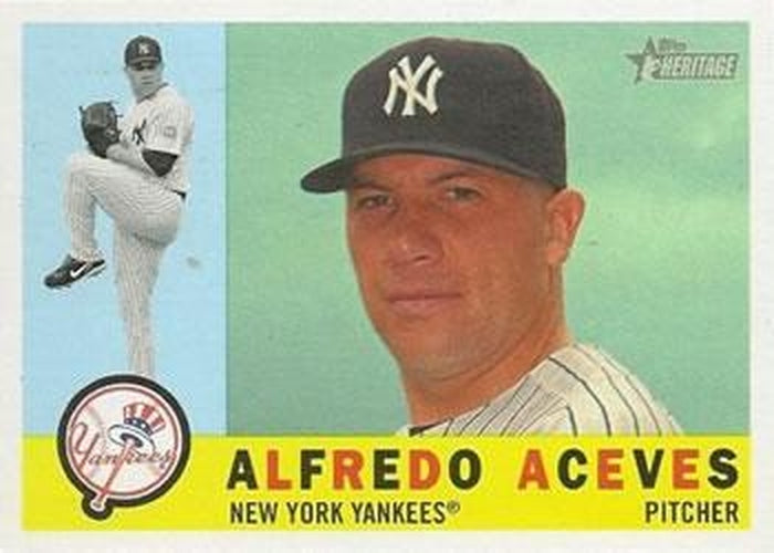 #509 Alfredo Aceves - New York Yankees - 2009 Topps Heritage Baseball