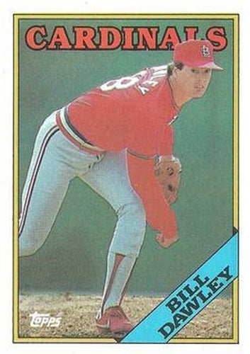 #509 Bill Dawley - St. Louis Cardinals - 1988 Topps Baseball