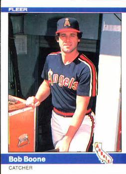 #509 Bob Boone - California Angels - 1984 Fleer Baseball