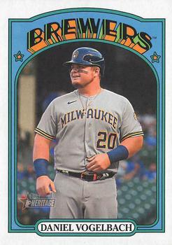 #509 Daniel Vogelbach - Milwaukee Brewers - 2021 Topps Heritage Baseball
