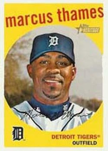 #509 Marcus Thames - Detroit Tigers - 2008 Topps Heritage Baseball