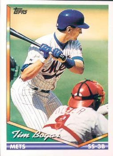 #509 Tim Bogar - New York Mets - 1994 Topps Baseball