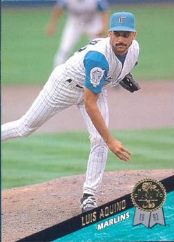 #509 Luis Aquino - Florida Marlins - 1993 Leaf Baseball