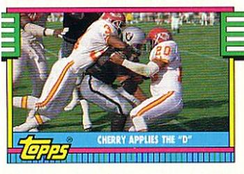 #509 Deron Cherry - Kansas City Chiefs - 1990 Topps Football