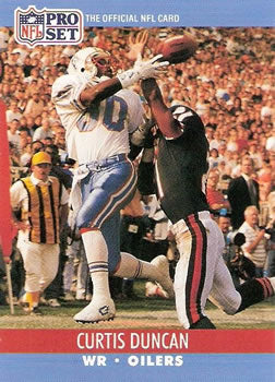 #509 Curtis Duncan - Houston Oilers - 1990 Pro Set Football
