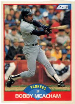 #509 Bobby Meacham - New York Yankees - 1989 Score Baseball