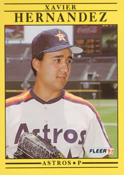 #509 Xavier Hernandez - Houston Astros - 1991 Fleer Baseball