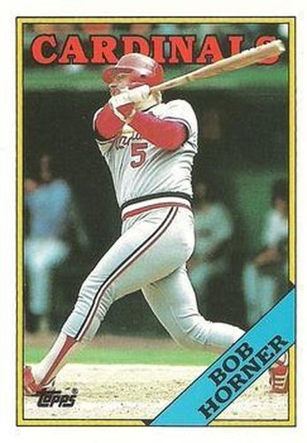 #50T Bob Horner - St. Louis Cardinals - 1988 Topps Traded Baseball