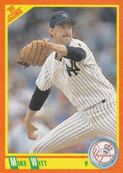#50T Mike Witt - New York Yankees - 1990 Score Rookie & Traded Baseball