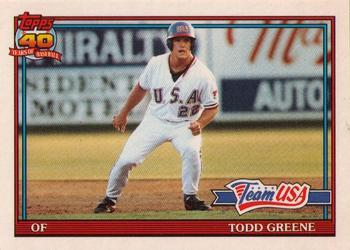 #50T Todd Greene - USA - 1991 Topps Traded Baseball