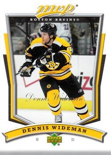#50 Dennis Wideman - Boston Bruins - 2007-08 Upper Deck MVP Hockey