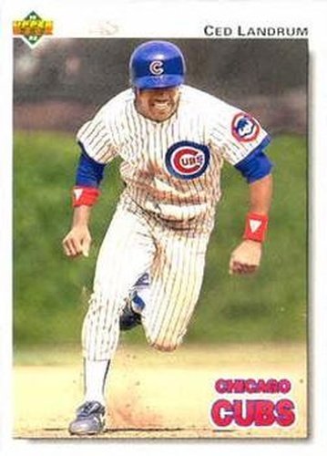 #50 Ced Landrum - Chicago Cubs - 1992 Upper Deck Baseball