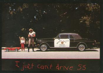 #50 I just can't drive 55 / Checklist - 1992 All Sports Marketing Exotic Dreams