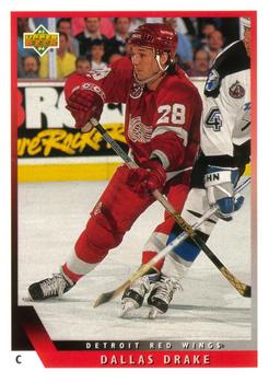 #50 Dallas Drake - Detroit Red Wings - 1993-94 Upper Deck Hockey