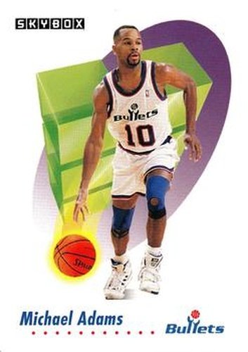 #650 Michael Adams - Washington Bullets - 1991-92 SkyBox Basketball