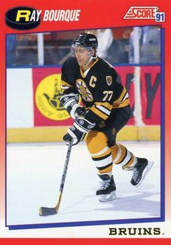 #50 Ray Bourque - Boston Bruins - 1991-92 Score Canadian Bilingual Hockey