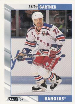 #50 Mike Gartner - New York Rangers - 1992-93 Score USA Hockey