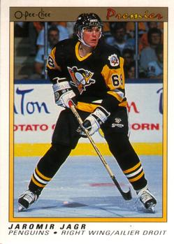 #50 Jaromir Jagr - Pittsburgh Penguins - 1990-91 O-Pee-Chee Premier Hockey