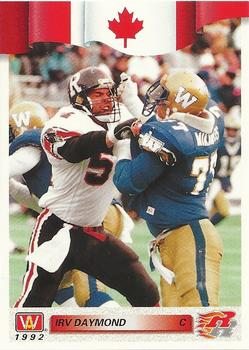 #50 Irv Daymond - Ottawa Rough Riders - 1992 All World CFL Football