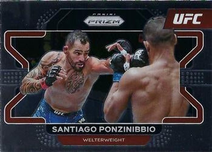 #50 Santiago Ponzinibbio - 2022 Panini Prizm UFC MMA