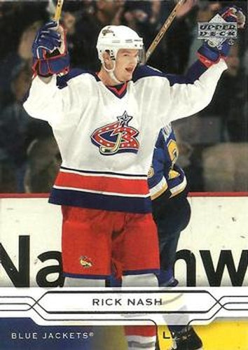 #50 Rick Nash - Columbus Blue Jackets - 2004-05 Upper Deck Hockey