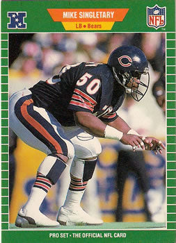 #50 Mike Singletary - Chicago Bears - 1989 Pro Set Football