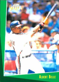 #50 Albert Belle - Cleveland Indians - 1993 Select Baseball