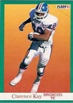 #50 Clarence Kay - Denver Broncos - 1991 Fleer Football