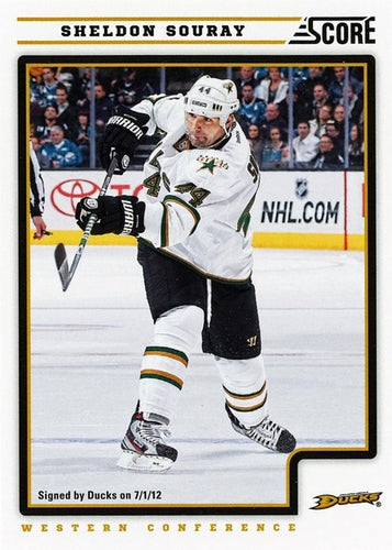 #50 Sheldon Souray - Anaheim Ducks - 2012-13 Score Hockey