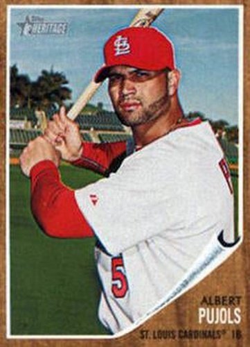 #50 Albert Pujols - St. Louis Cardinals - 2011 Topps Heritage Baseball