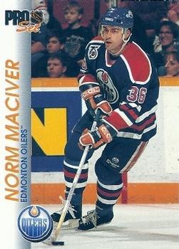 #50 Norm Maciver - Edmonton Oilers - 1992-93 Pro Set Hockey